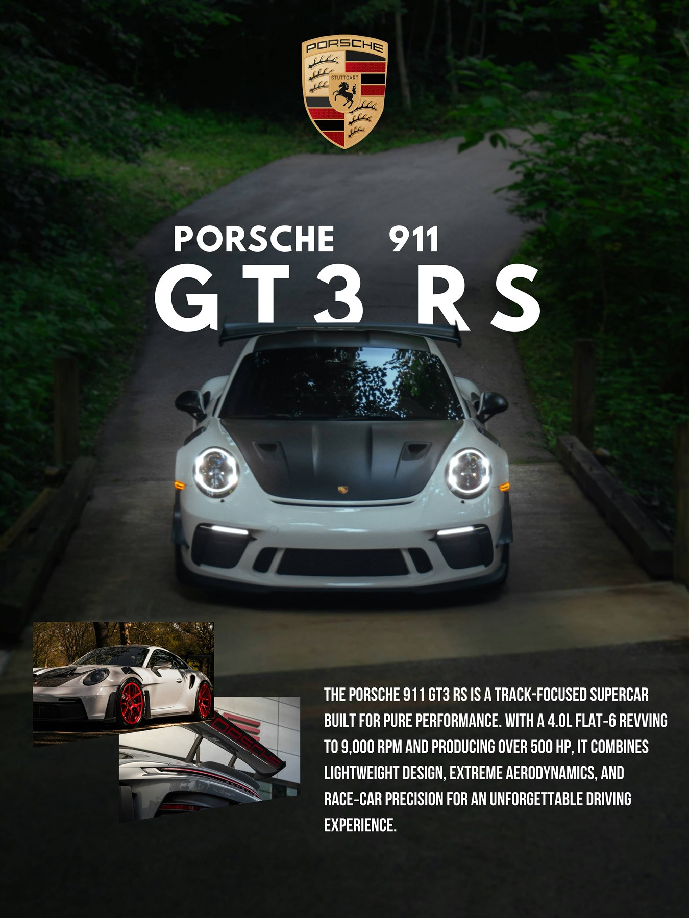B&W Porsche 911 GT3 RS
