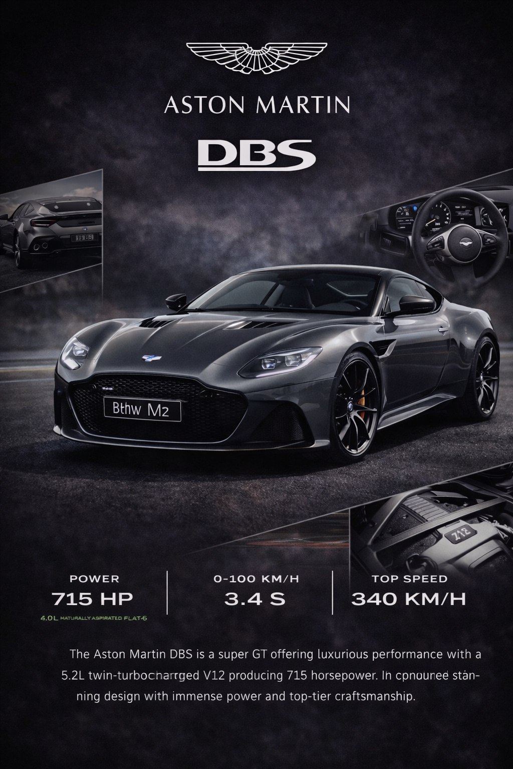 Aston Martin DBS poster from the WALL EVO collection