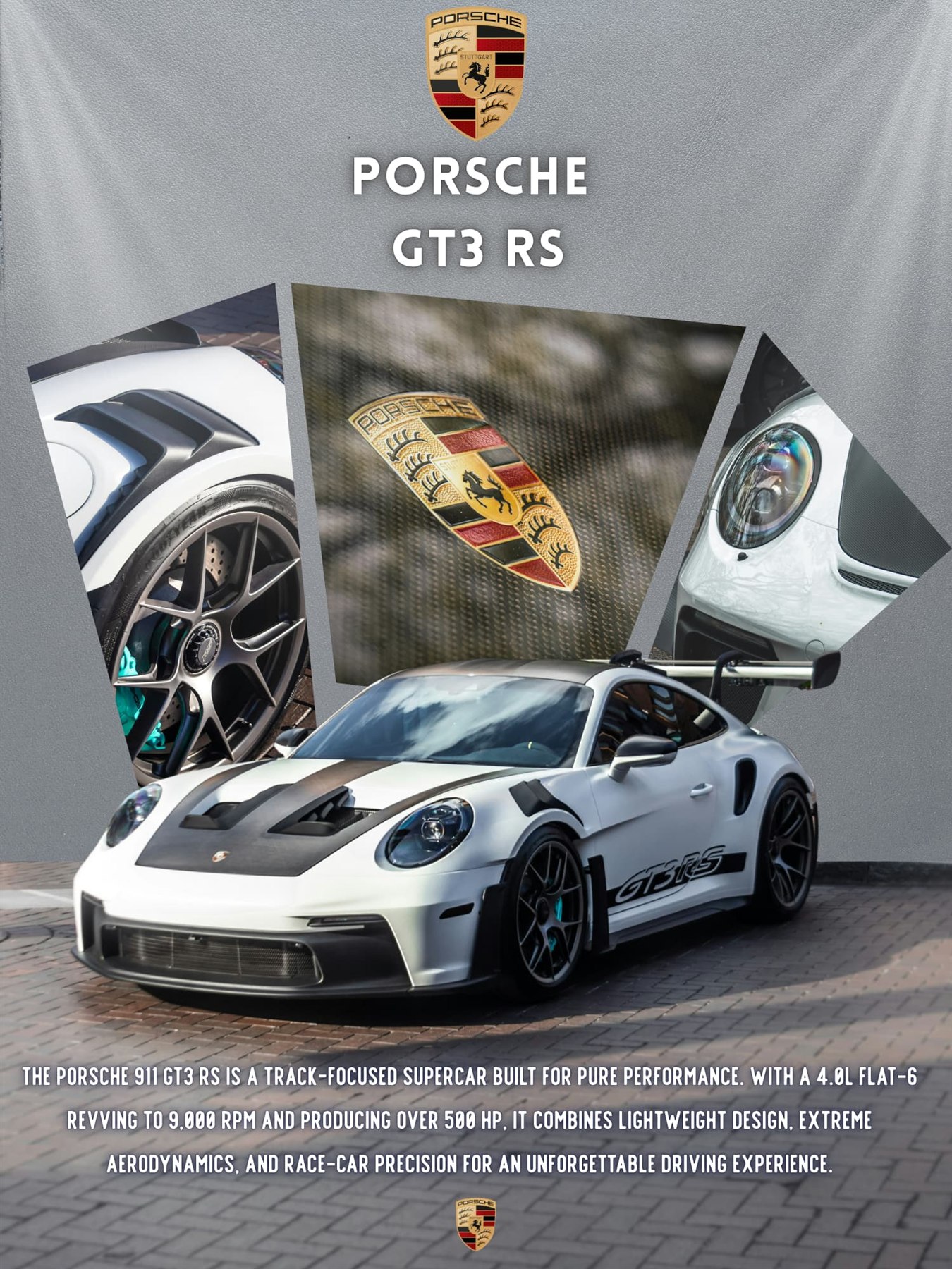 White Porsche GT3 RS
